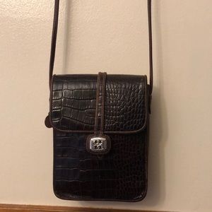 Brighton Crossbody Bag Croc Embossed